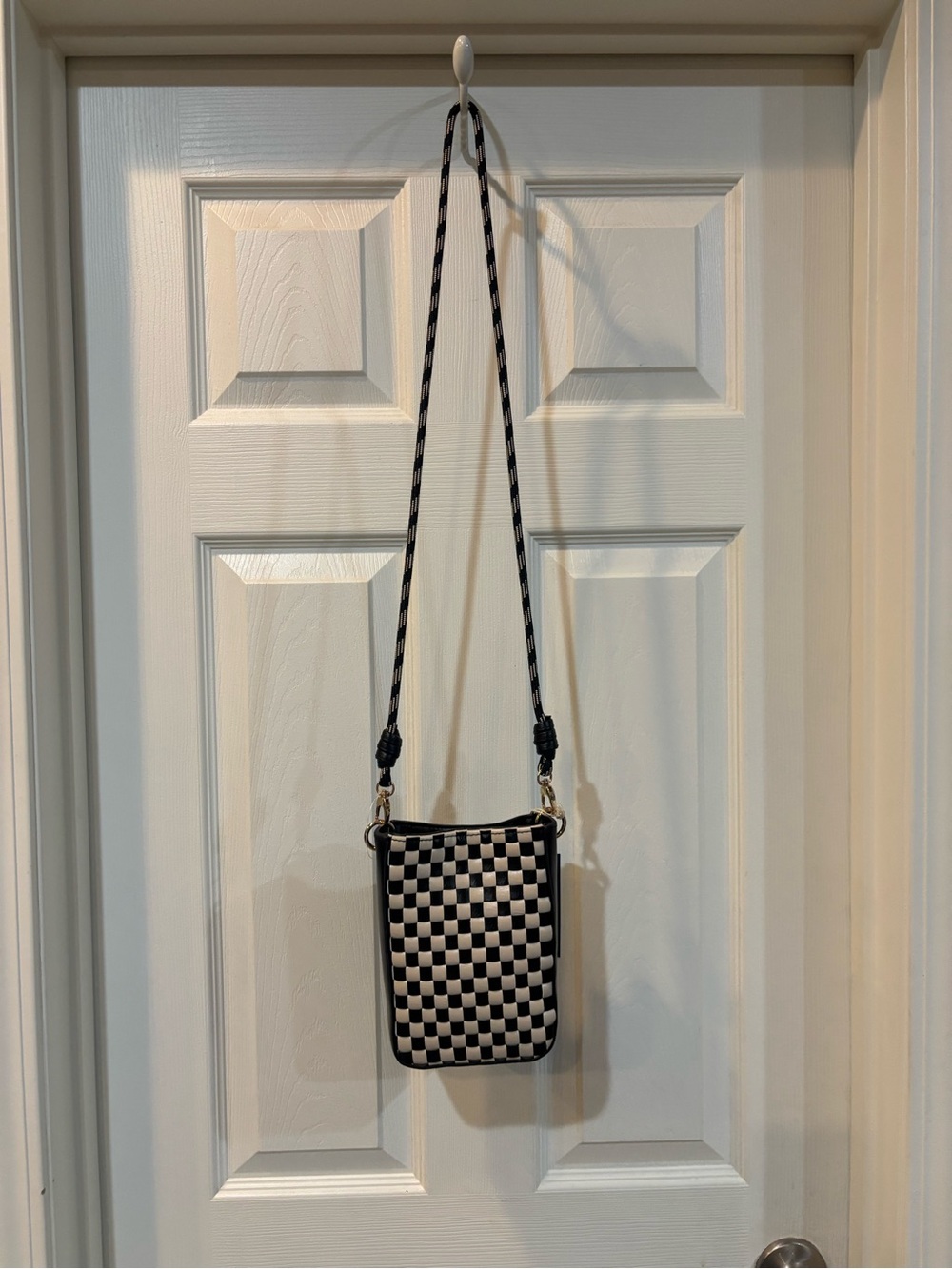 Universal Thread Black and White Checkered Crossbody